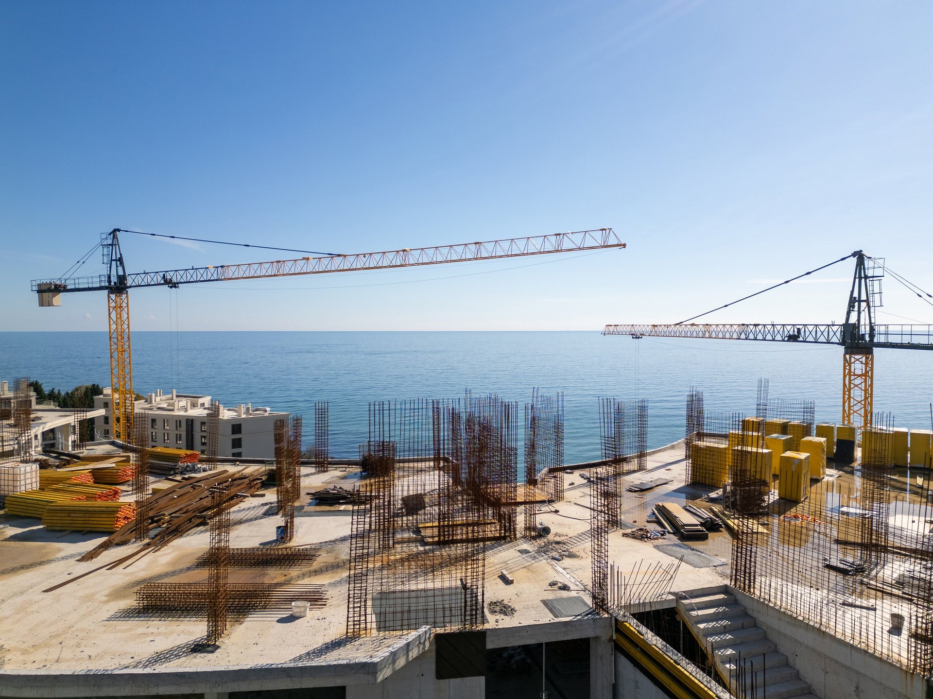 Construcción de desarrollo turístico en Tulum, Riviera Maya